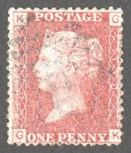 Great Britain Scott 33 Used Plate 170 - GK (2) - Click Image to Close